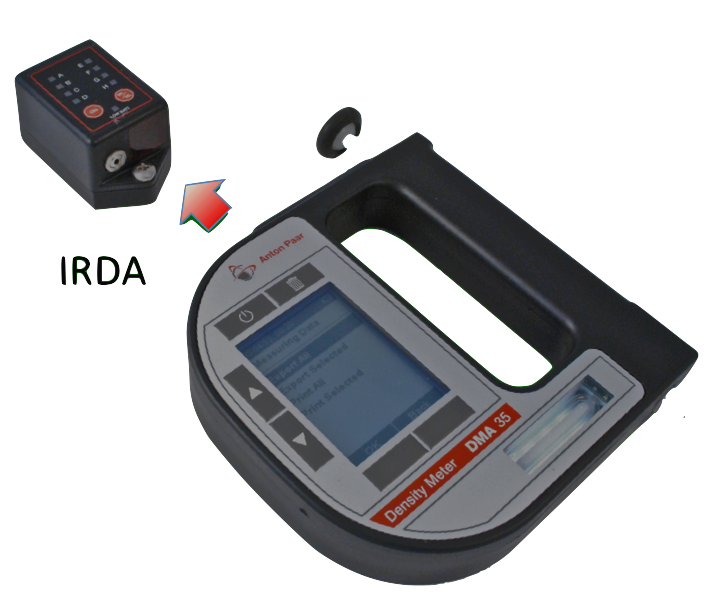 Wirelessly transfer DMA35 hydrometer readings to DMA35 data module in seconds